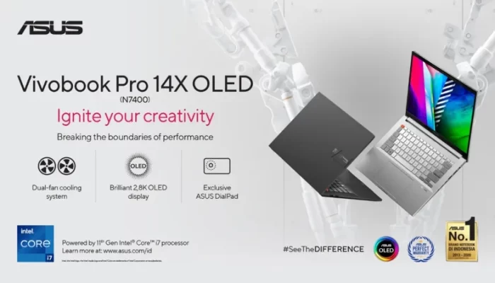 ASUS VivoBook Pro 14X OLED, Laptop Futuristik untuk Para Kreator Muda