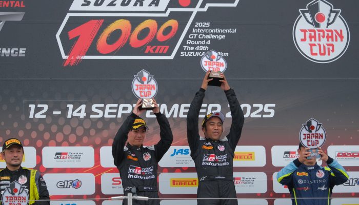 TOYOTA GAZOO Racing Indonesia Ukir Sejarah, Raih Juara Dunia GT World Challenge Asia GT4 2025